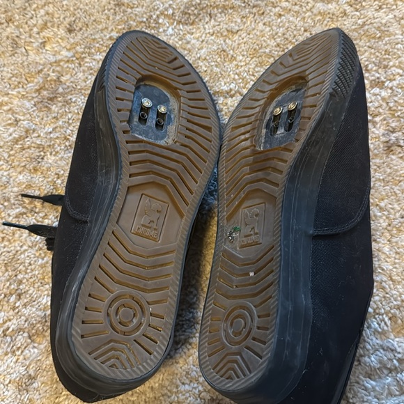 ๐ (V) Chrome Men storm truk black shoes moccasins casual sz 12๐ - Picture 4 of 4